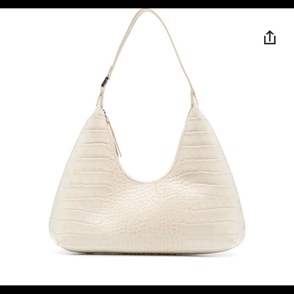 BY FAR AMBER SHOULDER BAG IN VANILLA WHITE - Picture 1 of 1